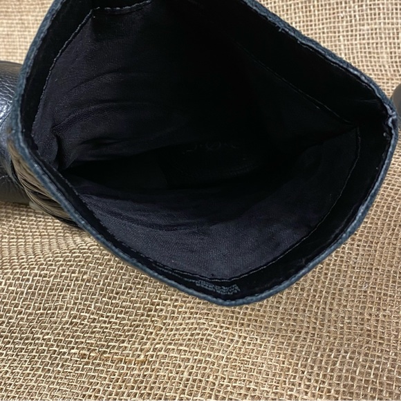 Born boots booties black buckle straps calf high leather women size 10 - Picture 11 of 11